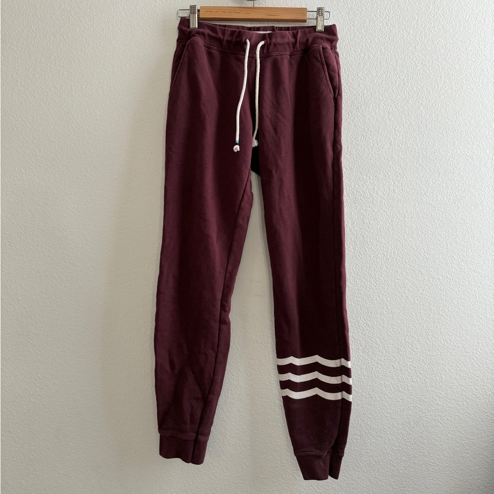Sol Angeles Maroon Sweatpants